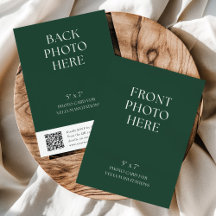 Carte photo avec code QR pour invitations de maria