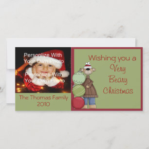 Carte photo Beary Christmas