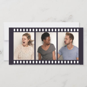 Carte Photo Booth Film Bandes Photographie Personnalisé