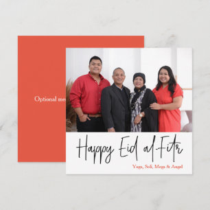 Carte photo carrée pour un joyeux Eid al-Fitr