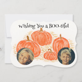 Carte PHOTO Citrouille Halloween