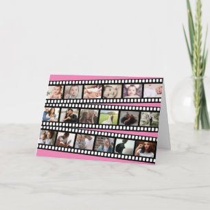 Carte Photo Collage bande film personnalisé do-it-yourse
