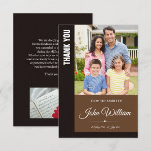 Carte photo commémoratif de Merci