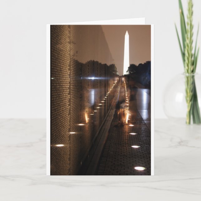 Carte Photo commémorative de mur de vétérans du Vietnam (Devant)