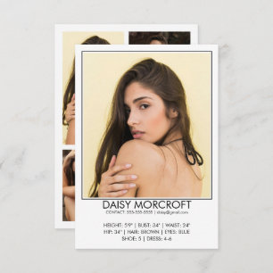 Carte photo comp Acteur de modèle professionnel mo