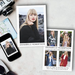 Carte photo comp. modèle moderne Actor 5