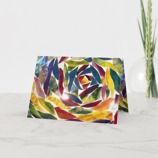 Carte photo cool en verre d'art (Devant)