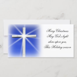 Carte photo Cross Christmas