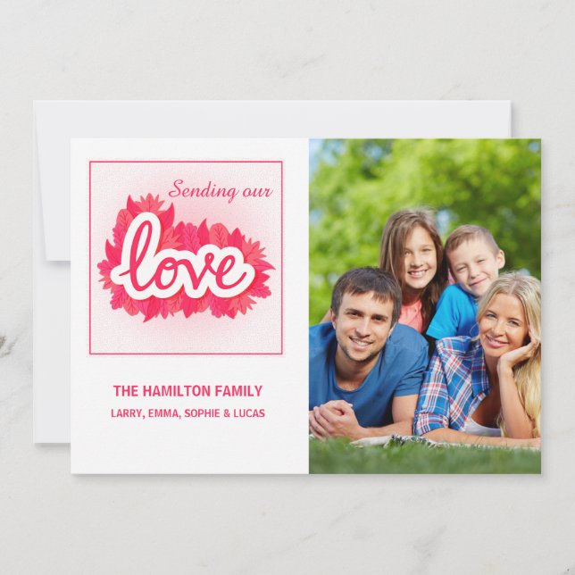 Carte photo d'amour (Devant)