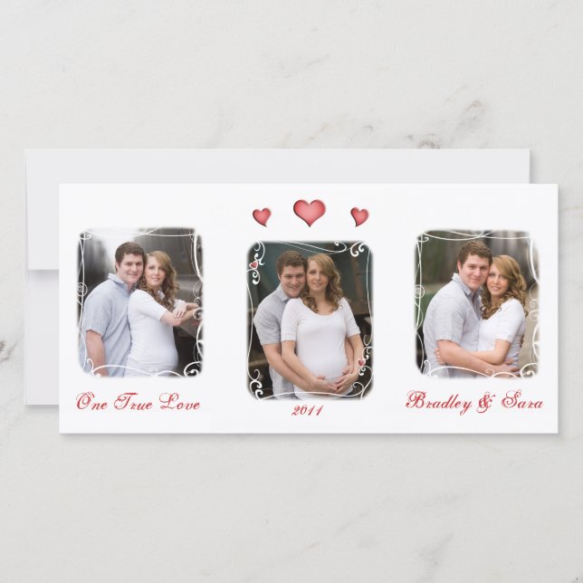 Carte photo d'amour de la Saint Valentin sur mesur (Devant)