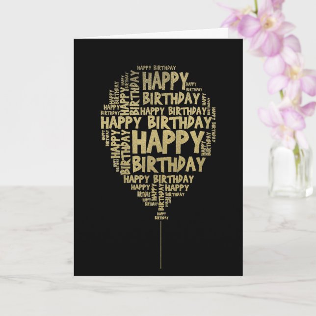 Carte Photo d'anniversaire (Orchidée)