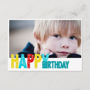 carte photo d'anniversaire heureux