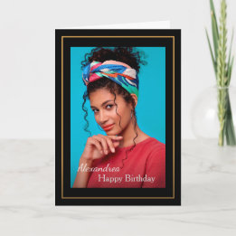 Carte Photo d'anniversaire personnalisée