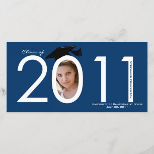 Carte photo d'annonce de remise de diplômes 2011 b
