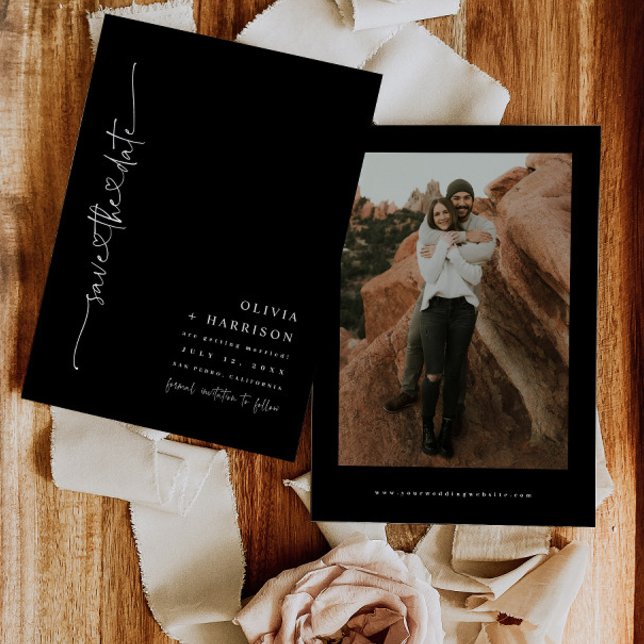 Carte photo d'annonce de sauvegarde de date de mar (Créateur téléchargé)