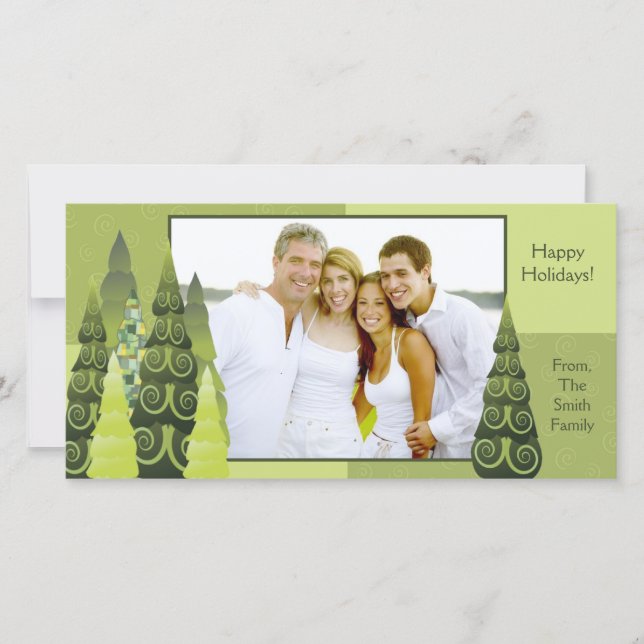 Carte photo d'arbre de Noël (Devant)