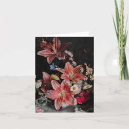 Carte Photo d'art floral peintre mélancolique