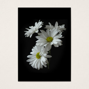 Carte photo d'ATC de mamans de marguerite blanche
