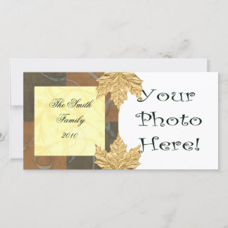 Carte photo d'automne ou de fêtes