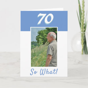 Carte Photo de 70e anniversaire positif Anniversaire