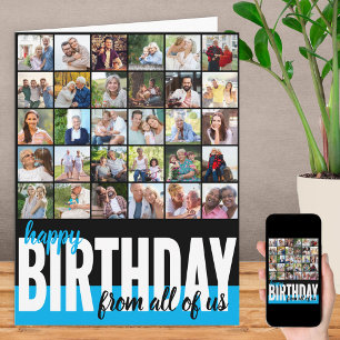 Carte Photo de All Us Big Photo Collage Anniversaire
