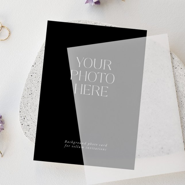 Carte photo de bas pour les invitations de mariage (Créateur téléchargé)