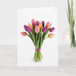 Carte photo de bouquet de fleurs fraîches