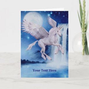 Carte photo de Cheval d'Imaginaire Unicorn volant
