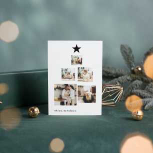 Carte Photo de Christma Tree With Star   Holiday
