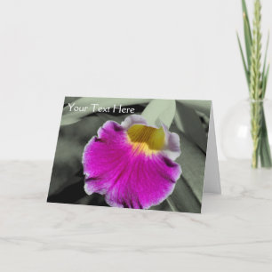 Carte photo de couleur partielle de la fleur d'orc