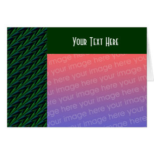 Carte photo de design Abstrait Green Stripes