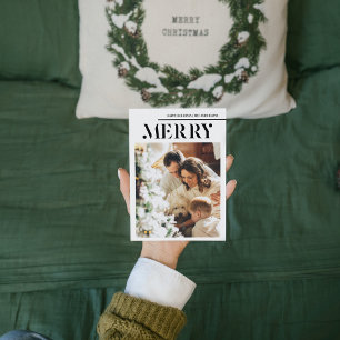Carte Photo De Famille Et Joyeux   Joyeuses fêtes
