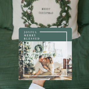 Carte Photo de famille moderne   Joyeux Joyeux Joyeux Bé