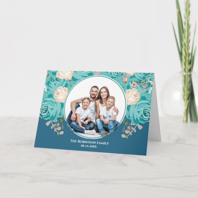 Carte Photo de famille personnalisée (Devant)