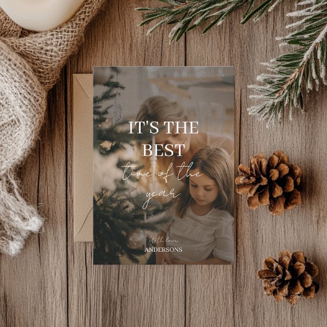 Carte "Photo de famille personnalisée Noël (Créateur téléchargé)