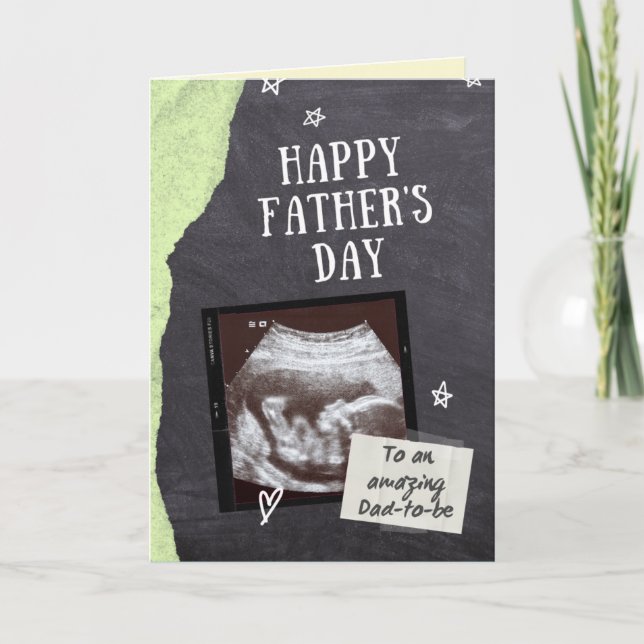 Carte photo de Fête des pères papa-to-be (Devant)