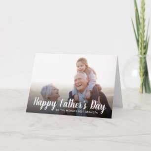Carte photo de Fête des pères personnalisé pour gr