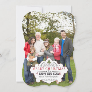 Carte photo de forme incurvée vintage