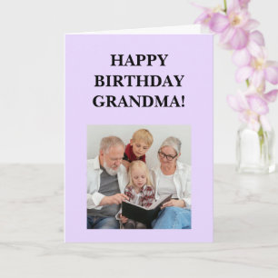 Carte Photo de grand-mère Anniversaire personnalisé