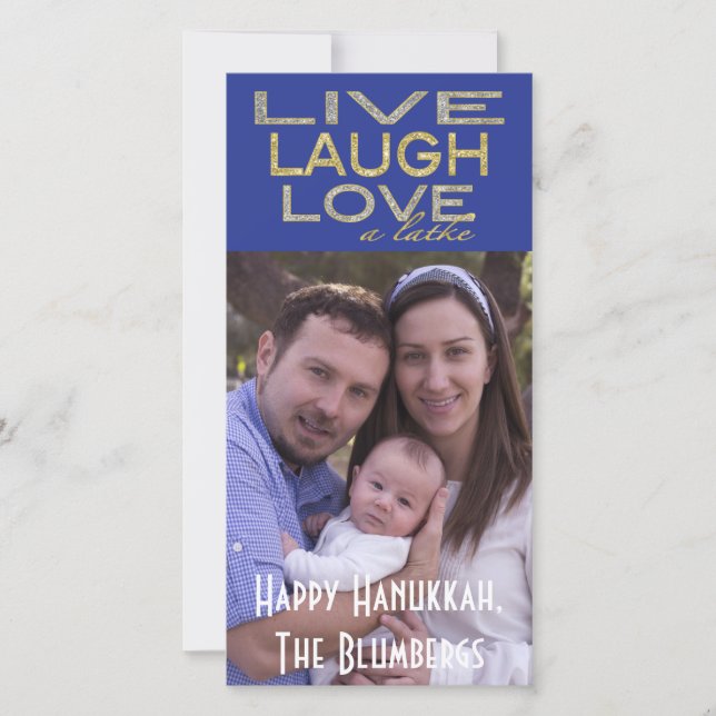 Carte photo de Holiday Hanoukka "Love a Latke" (Devant)