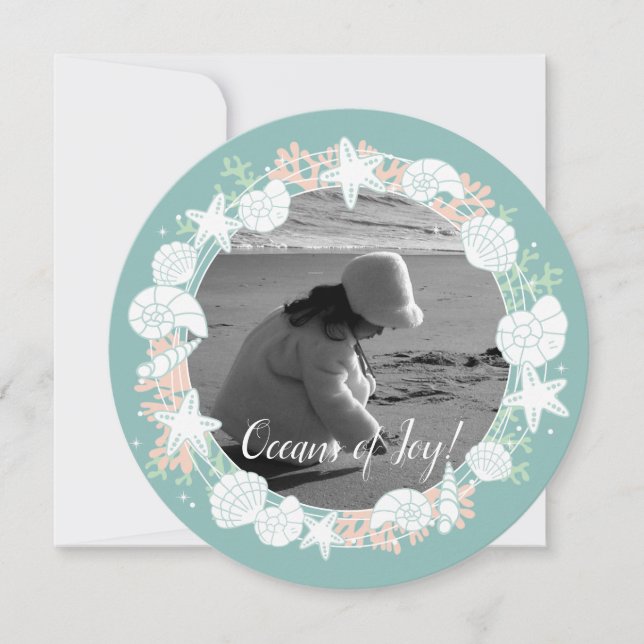 Carte Photo de la couronne de Noël Coastère (Devant)