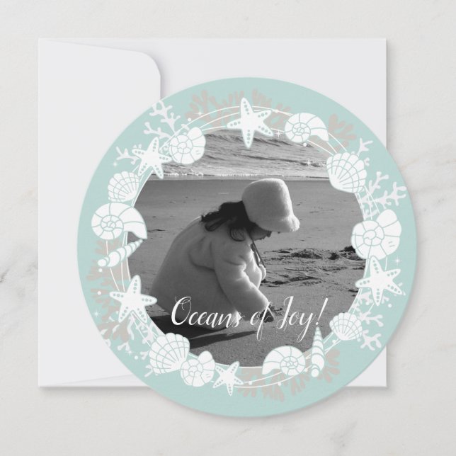 Carte Photo de la couronne de Noël Coastère (Devant)