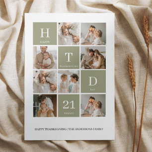Carte Photo de la famille Collage   Jour du Bon thanksgi
