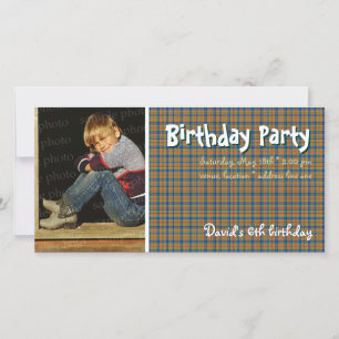 Carte Photo de la fête d'anniversaire de David   Scottis