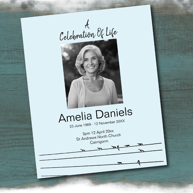 Carte photo de la fête de la vie des oiseaux sur u (Créateur téléchargé)