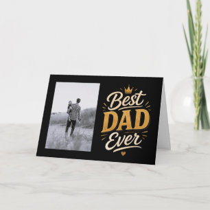 Carte Photo de la fête des pères Editable Meilleur Papa