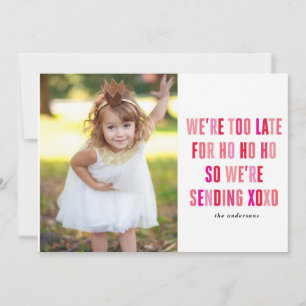 Carte photo de la fête des Valentines roses et rou