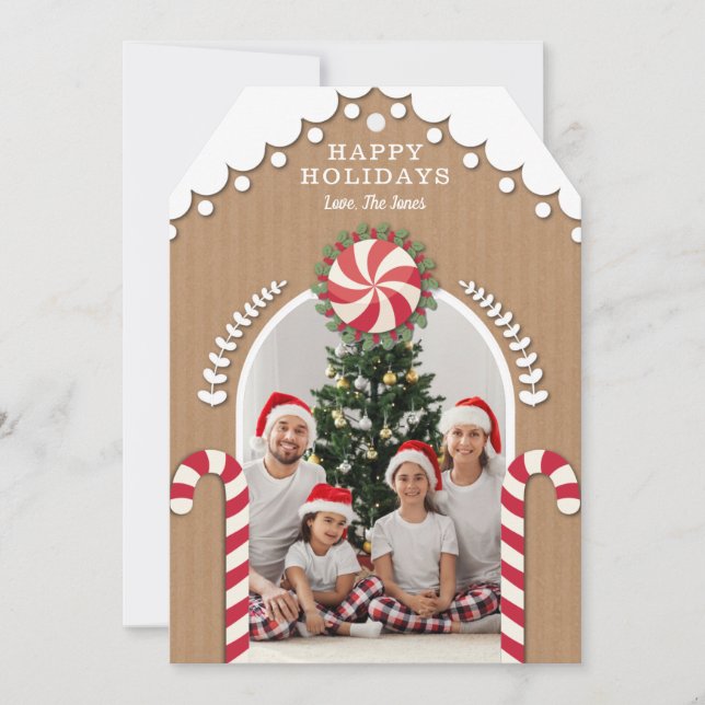 Carte photo de la maison de pain d'épices (Devant)