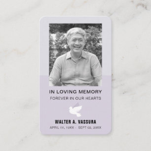 Carte photo de la prière funéraire funéraire