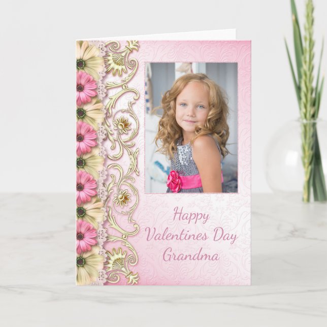 Carte photo de la Saint Valentin pour grand-mère (Devant)